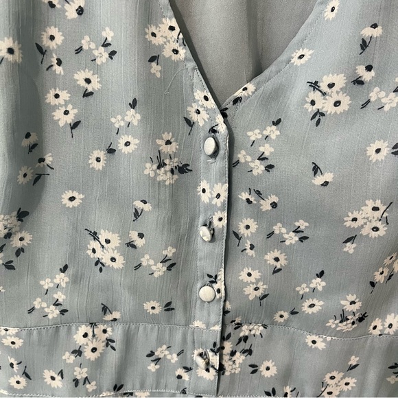 Abercrombie & Fitch Blue Petite Fleur Dress - Picture 5 of 6